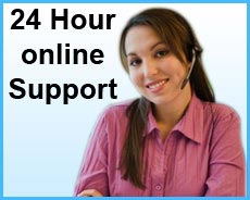 24 hour online support