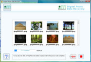 Digital photo recovery software screenshot