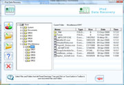 iPod music files recovery software screenshot