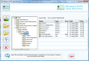 NTFS partition data recovery software screenshot