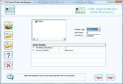 USB digital media data recovery software screenshot