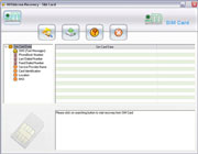 SIM card data recovery software screenshot