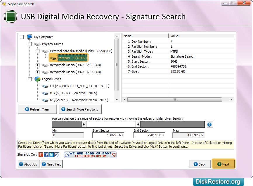 Select Partition