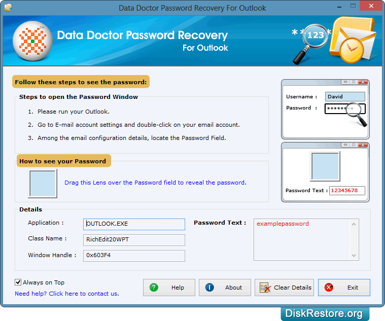 Password Recovery Software for Outlook